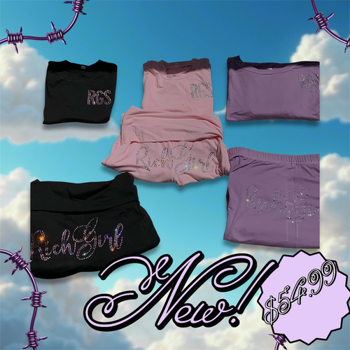 Rhinestone Lounge Set
